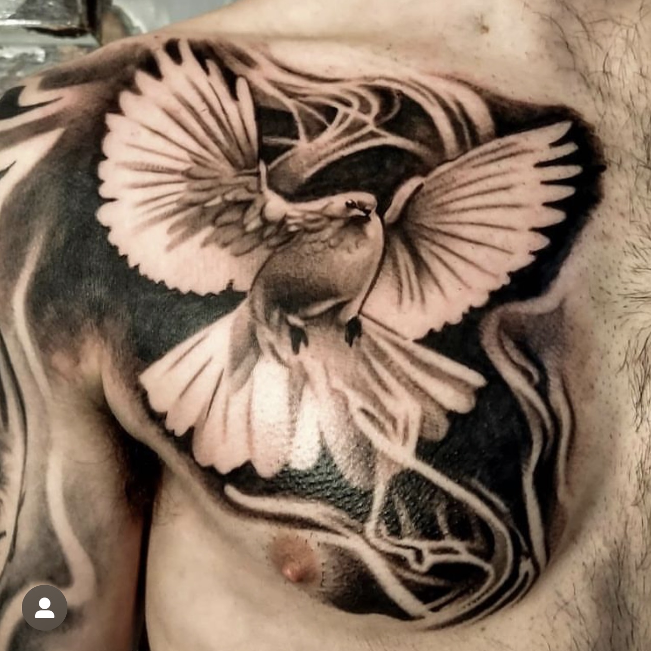 Finished chest piece : r/traditionaltattoos